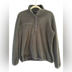 DRI DUCK Ladies Cypress Fleece Pullover – Style 9345, Size M – Charcoal Gray